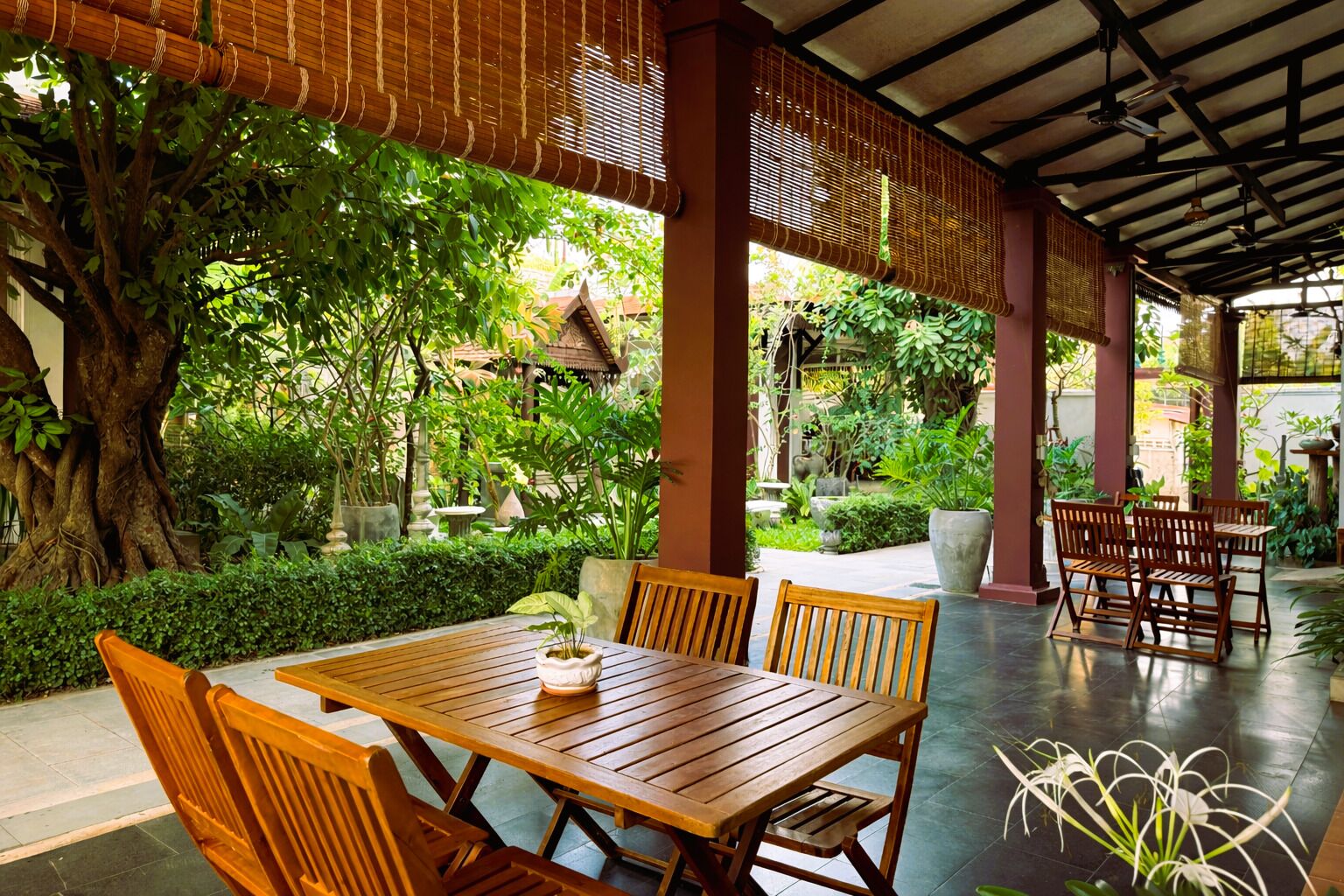 Habitación Deluxe doble, vistas al patio | Vistas al jardín