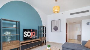 Apartment | Living area - 3BR Boutique Apt Near JBR Beach by Belvilla (Dubai)