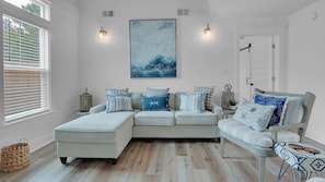 House, Multiple Beds, Patio, Garden View (Soul Shine) | Living area - Fully Updated Beach Retreat; Minutes to Eastern Lake & Beaches (Santa Rosa Beach)