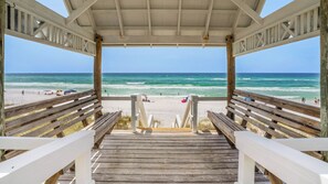 House, Multiple Beds, Pool Access, Ocean View (Paradise Cottage Too) | Balcony view - Gulf Front With Private Pool, Sleeps 21, Amazing Decks, Free Beach Setup! (Santa Rosa Beach)