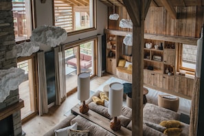 Chalet Exclusive L'Arly | Living area | Flat-screen TV - TERRESENS - L'Eclat des Vériaz - Megève - Praz-sur-Arly - New  (Megeve)