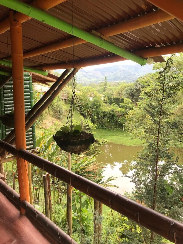 Romantic Cabin, Balcony, Lake View | Terrace/patio - Ecocabañas Pereira (Pereira)
