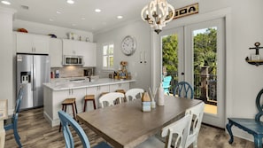 House, Multiple Beds, Pool Access, Pool View (Lazy Days) | Private kitchen