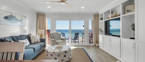Condo, Multiple Beds, Patio, Ocean View (Destin Seafarer Unit 211) | Living area