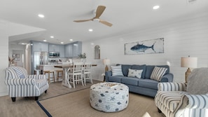 Condo, Multiple Beds, Patio, Ocean View (Destin Seafarer Unit 211) | Living area - Gulf-front in Destin! Community Pool, Minutes to Beach (Destin)