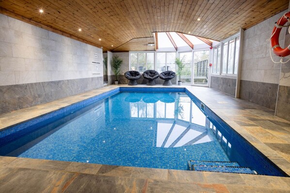 Indoor pool, a heated pool