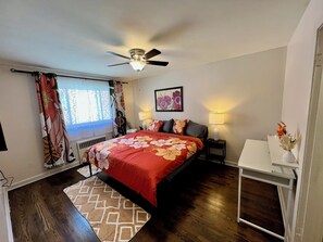 2 bedrooms, desk, iron/ironing board, free WiFi