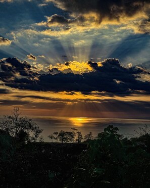 Enjoy breathtaking views of the ocean from this serene coastal retreat.