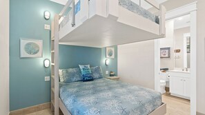 6 bedrooms, individually decorated, individually furnished, bed sheets