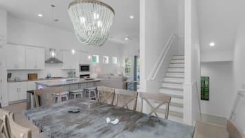 House, Multiple Beds, Patio, Garden View (Boho Beach House) | In-room dining