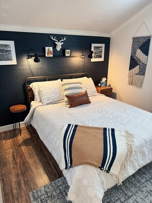 4 bedrooms, iron/ironing board, travel crib, WiFi