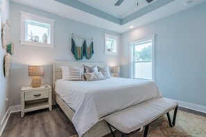 House, Multiple Beds, Pool Access, Pool View (Sand's Hideaway) | View from room - Pet Friendly + Private Pool; Amazing Fenced Backyard, 5 Min Walk to Beach! (Panama City Beach)