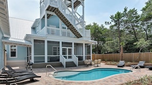 Pool - Private Pool and Gulf Side in Seagrove + Beach Service (Santa Rosa Beach)