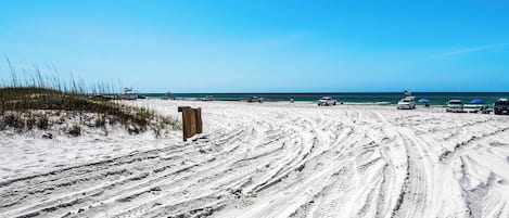 Vlak bij het strand