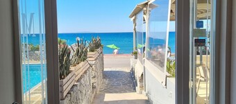 Central apartment just across the beach!