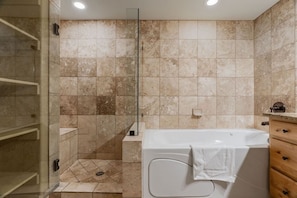 Hair dryer, towels