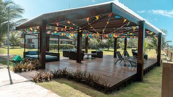 Apartemen Keluarga | Teras/patio