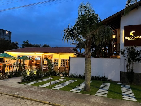 Front of property - evening/night