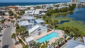 Exterior - Private Splash Pool + Carriage House, 1 House to Beach w/ Beach Chair Setup! (Panama City Beach)