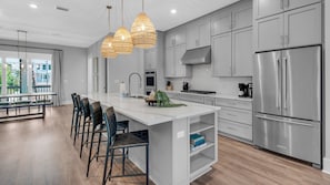 House, Multiple Beds, Patio, Partial Ocean View (Majestic Palm) | Private kitchen | Coffee/tea maker - Rooftop Observation Deck; Luxury 4-bedroom Home for 10; Perfect Location (Panama City Beach)