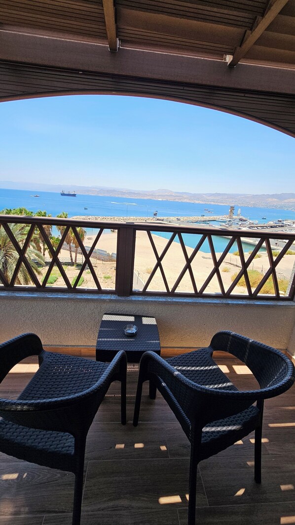 小型套房, 外廊, 海景 | 起居区 | 打印机