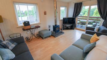 Télévision, cheminée