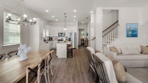 House, Multiple Beds, Balcony, Garden View (Serene Near the Sea/serene Stay on30A) | Living area | 55-inch flat-screen TV with digital channels - Sleep up to 28 - 2 Homes Side by Side - Close to Beach & Community Pool! (Santa Rosa Beach)