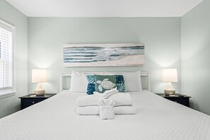 하우스, 침대(여러 개), 주방, 정원 전망 (Sea Jam) | 4 개의 침실, 각각 다른 스타일의 인테리어, 각각 다르게 가구 비치, 침대 시트