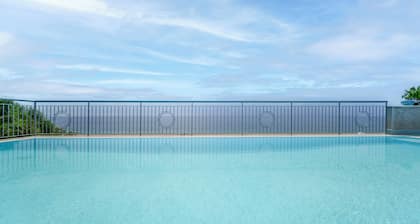 Poseidon studio apartment with sea view and pool access