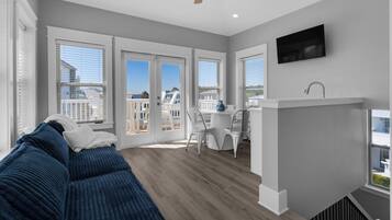 Casa, várias camas, varanda, vista para o oceano (Baum’s Away) | Área de estar