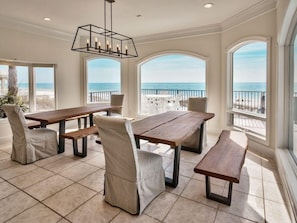 House, Pool Access, Ocean View (The Bellagio) | In-room dining - Stunning Views! 9BR Gulf Front Home, Pool, Elevator, Pool Table (Destin)