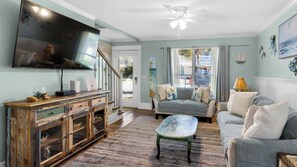 Stadtwohnung, Mehrere Betten, Terrasse, Gartenblick (Sunshine Chateau) | Wohnbereich