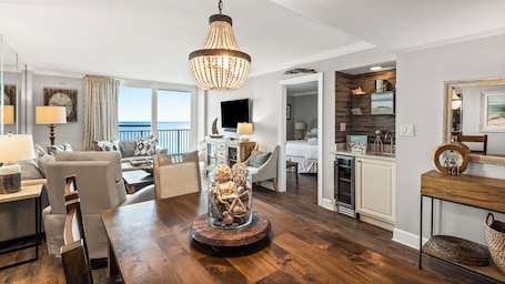 Condo, Multiple Beds, Balcony, Ocean View (BeachCrest 1002) | Living area | 42-inch flat-screen TV with digital channels. Beachcrest