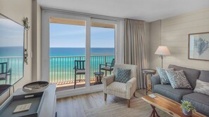 Condo, Multiple Beds, Balcony, Ocean View (BeachCrest 1101) | Living area | 42-inch flat-screen TV with digital channels