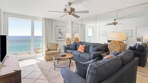 Condo, Multiple Beds, Balcony, Ocean View (BeachCrest 805) | Living area | 42-inch flat-screen TV with digital channels - Beachcrest (Santa Rosa Beach)