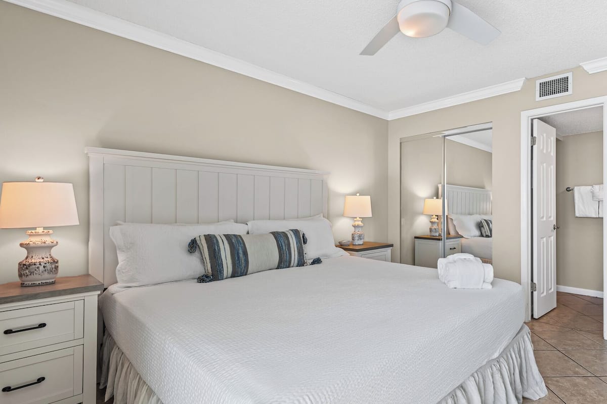 Condo, Multiple Beds, Balcony, Ocean View (BeachCrest 1102) | 2 bedrooms, iron/ironing board, individually decorated