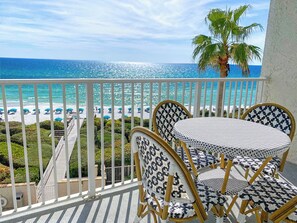 Condo, Multiple Beds, Balcony, Ocean View (BeachCrest 402) | Outdoor dining - Beachcrest (Santa Rosa Beach)