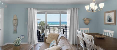 Condo, Multiple Beds, Patio, Ocean View (Beachside Villas 531) | Living area | 42-inch flat-screen TV with digital channels