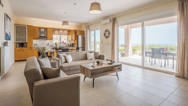 Smart TV - NeSo - Peter’s Flat steps to Beach w. Great Views (GQQH+8PH Kolymvari, Greece)