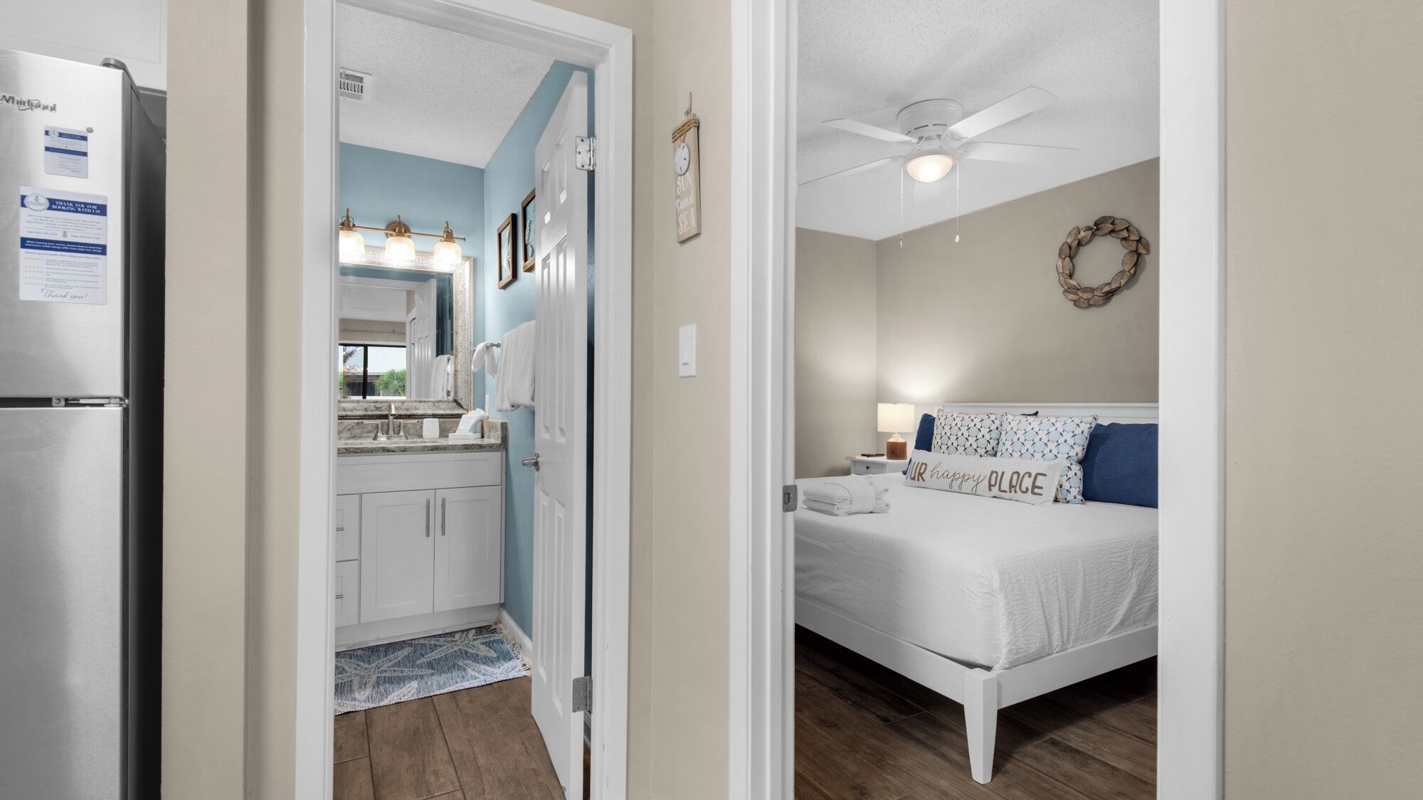 Condo, 1 Queen Bed with Sofa bed, Balcony, Garden View (Beachwood Villas 1B) | 2 bedrooms, iron/ironing board, individually decorated