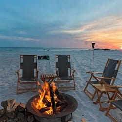 On the beach