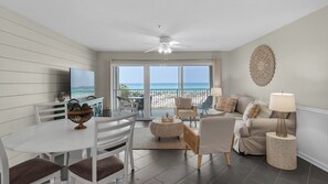 Condo, Multiple Beds, Balcony, Ocean View (Commodore's Retreat 106) | Living area