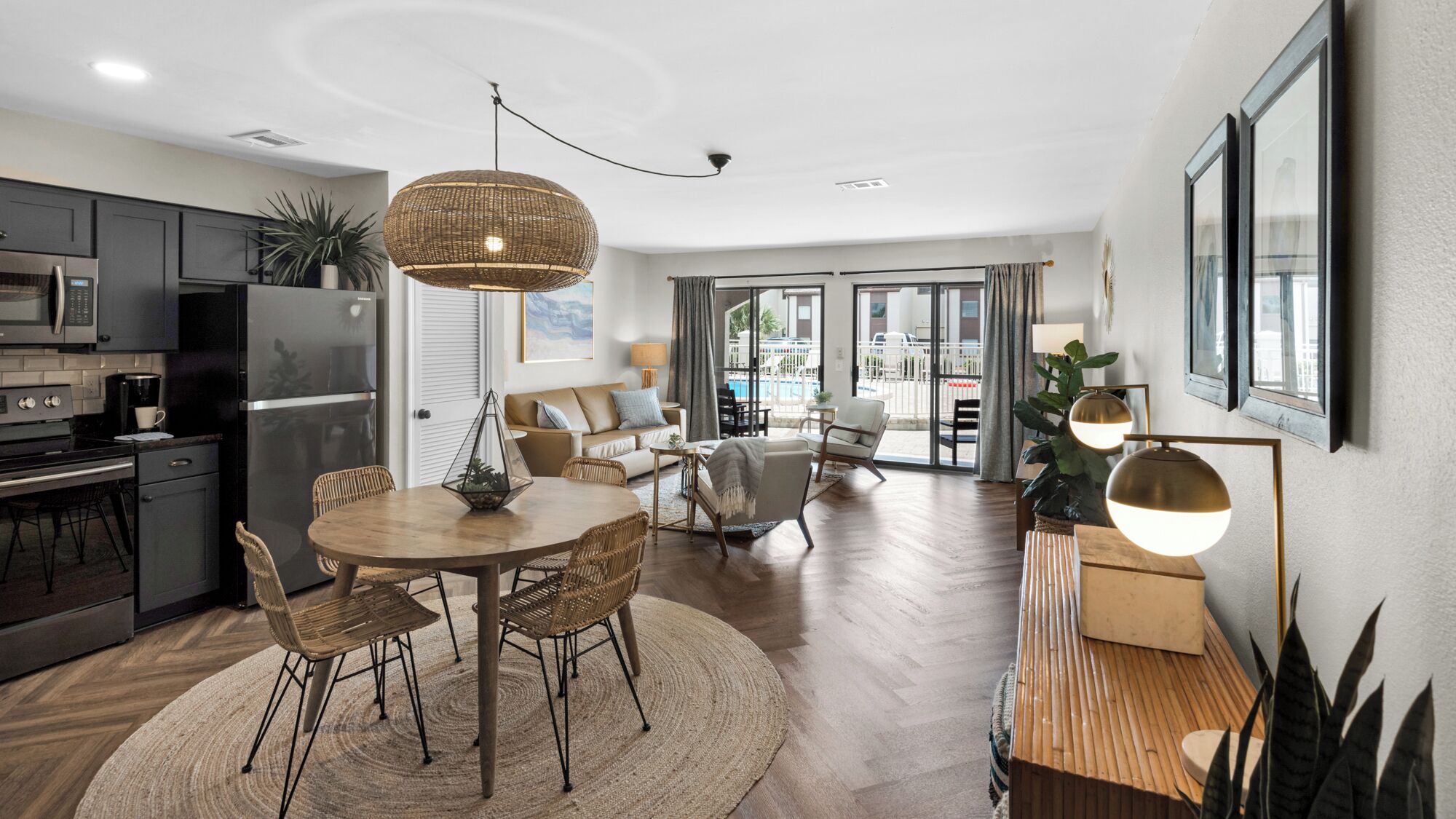 Condo, 1 King Bed with Sofa bed, Patio, Pool View (Dune Villas 8A) | Interior