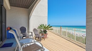 公寓客房, 1 張特大雙人床和 1 張沙發床, 庭院, 海景 (Dune Villas 5A) | 客房景觀