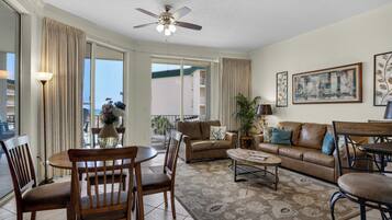 Condo, Multiple Beds, Balcony, Pool View (Dunes Of Seagrove 202C) | Living area | 42-inch flat-screen TV with digital channels