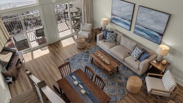 Condo, Multiple Beds, Balcony, Ocean View (Eastern Shores 211) | Living area | 42-inch flat-screen TV with digital channels