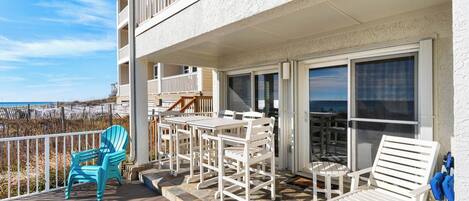 Condo, Multiple Beds, Patio, Ocean View (Eastern Shores 103) | Outdoor dining