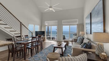 Condo, Multiple Beds, Balcony, Ocean View (Eastern Shores 211) | Living area | 42-inch flat-screen TV with digital channels