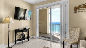 Condo, Multiple Beds, Balcony, Ocean View (Grand Panama 1-1006 - No Pets Allowed) | Living area | 42-inch flat-screen TV with digital channels - Grand Panama Beach Resort (Panama City Beach)