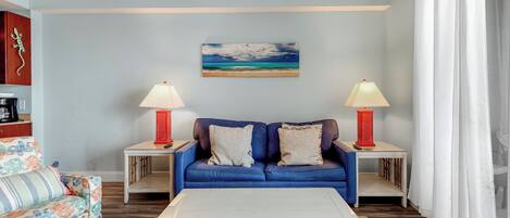 Appart'hôtel, plusieurs lits, balcon, vue plage (Laketown Wharf 335) | Coin séjour